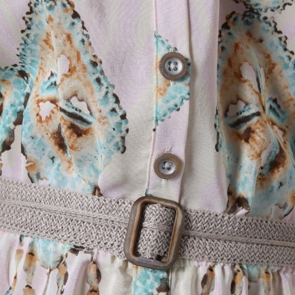 Nanette Lapore Silk Boho Dreamcatcher Maxi Dress Size 4 - Picture 8 of 16